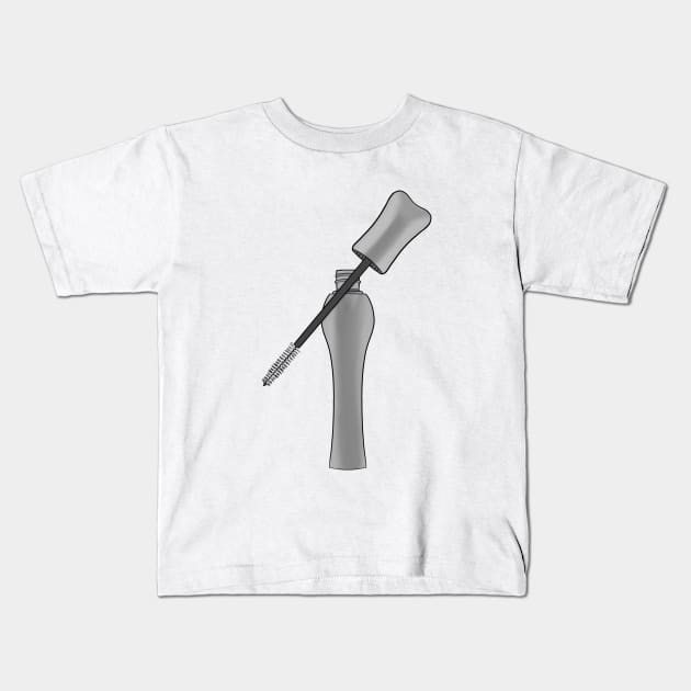 Lovely eyelash mascara Kids T-Shirt by DiegoCarvalho